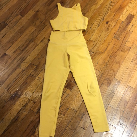Beach Riot Pants - Beach riot yellow set